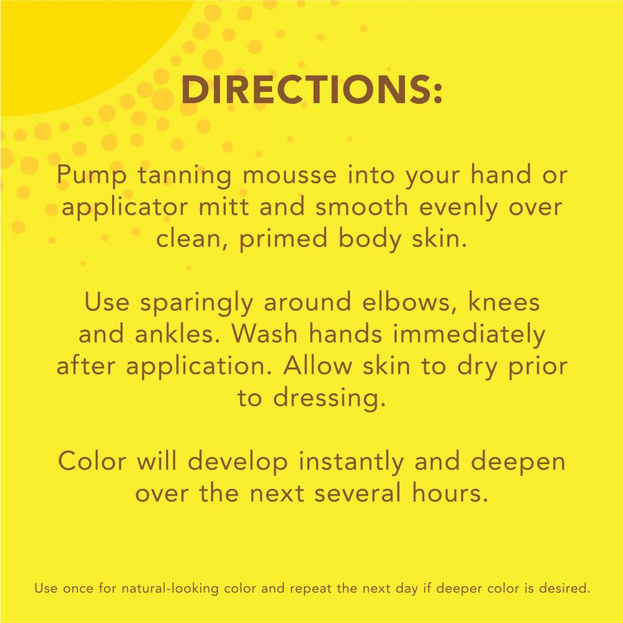 Jergens Natural Glow Instant Sun Deep Bronze Tanning Mousse