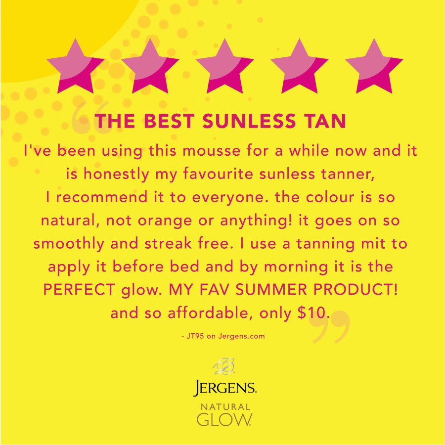 Jergens Natural Glow Instant Sun Deep Bronze Tanning Mousse