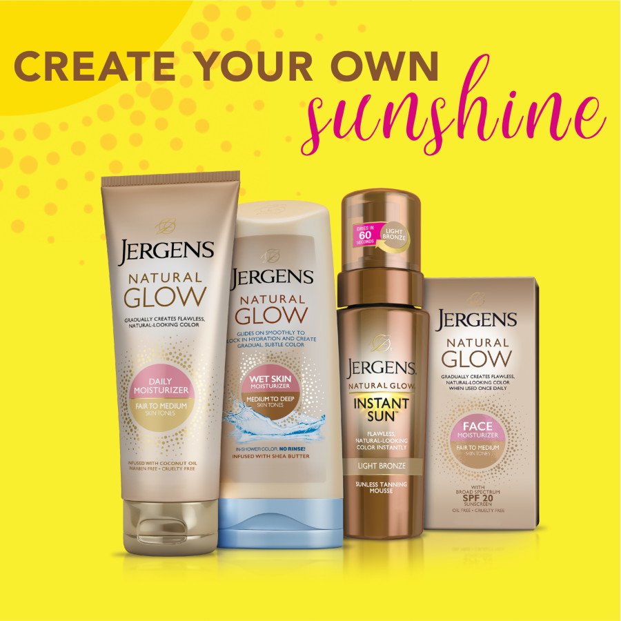Jergens Natural Glow Instant Sun Deep Bronze Tanning Mousse