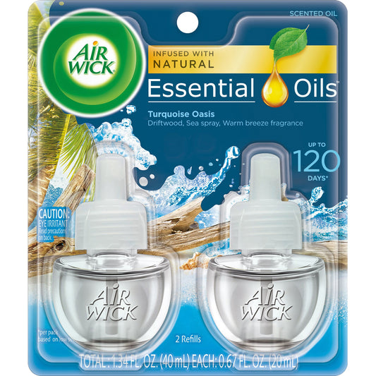 Air Wick Scented Oil Refill, Plug In Air Freshener, Turquoise Oasis