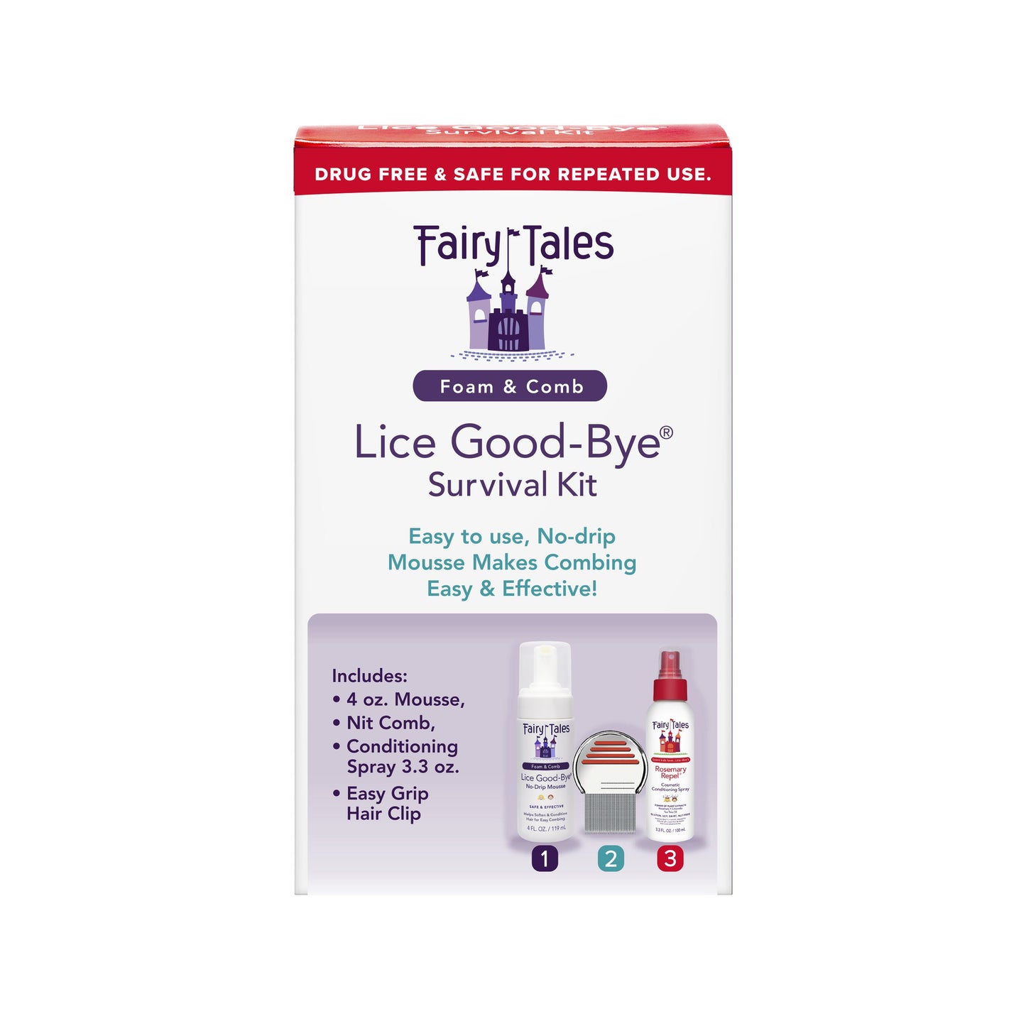 Fairy Tales Hair Care Lice Good-Bye Survival Treatment Kit