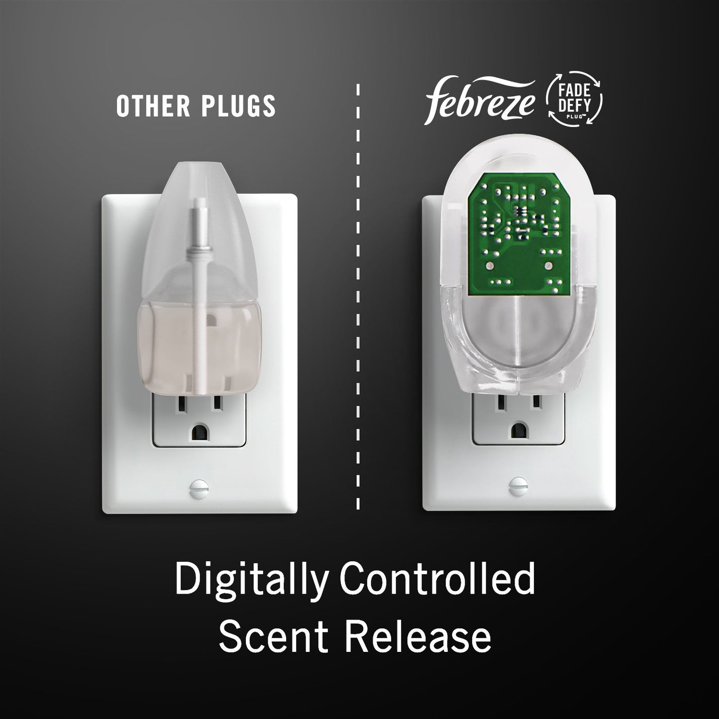 Febreze Plug In Air Freshener Odor-Fighting Scented Oil Starter Kit - UNS Fresh - Warmer+1 Refill