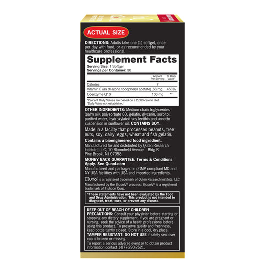 Qunol Ultra CoQ10 Softgels - 100 mg
