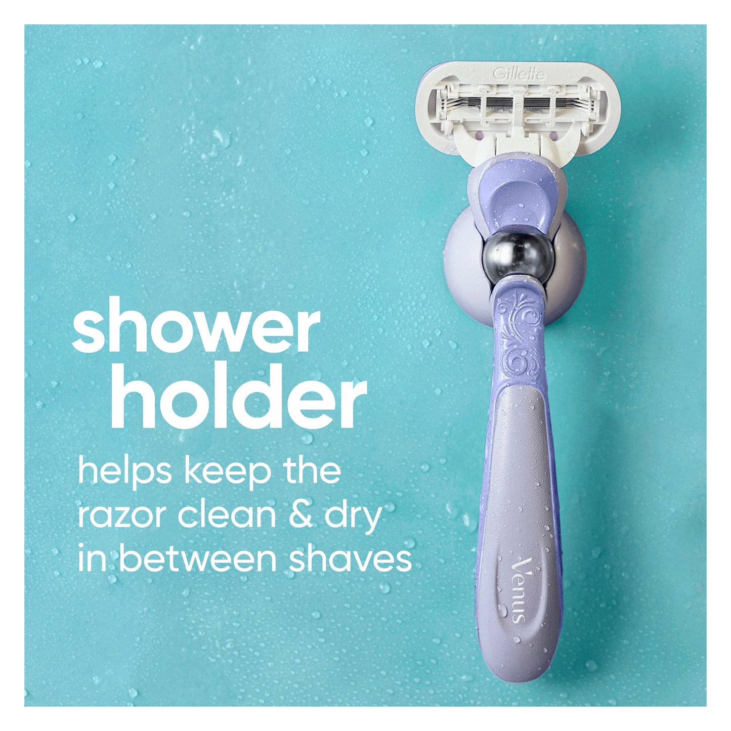 Gillette Venus Deluxe Smooth Swirl Women's Razor Handle + 2 Blade Refills