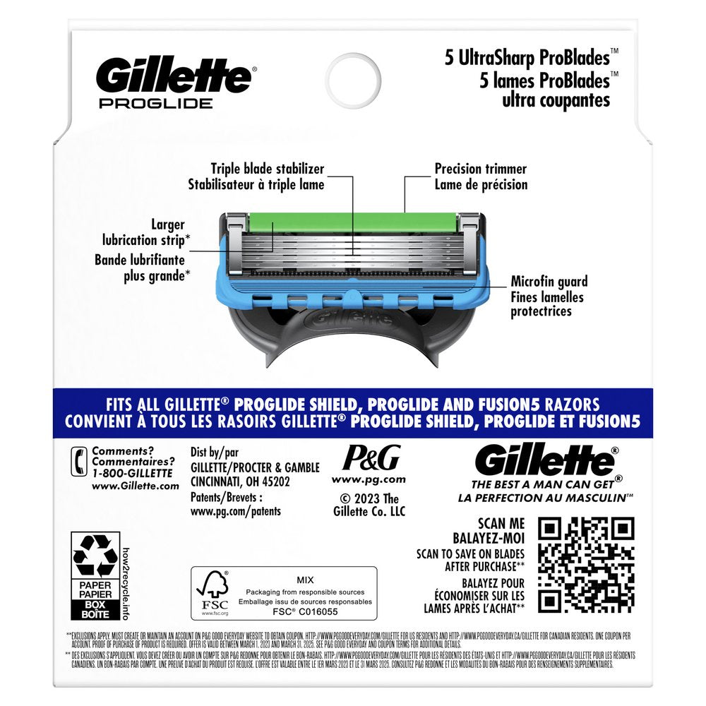 Gillette ProGlide Razor Blade Refills