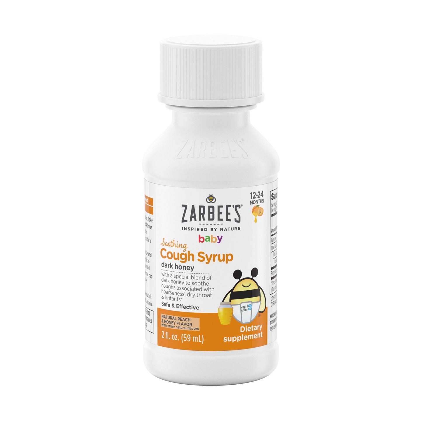 Zarbee's Baby Soothing Cough Syrup - Natural Peach Flavor