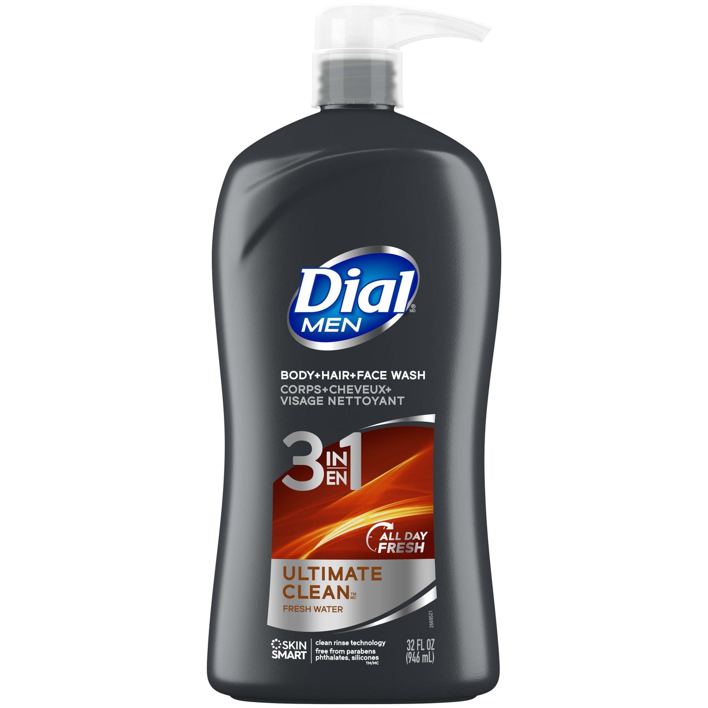 Dial Men 3-in-1 Body, Hair & Face Wash - Ultimate Clean