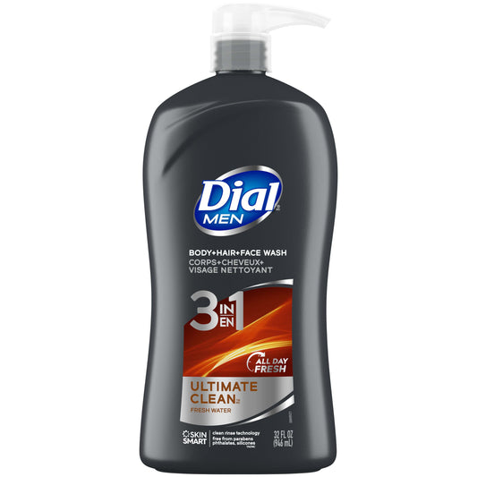 Dial Men 3-in-1 Body, Hair & Face Wash - Ultimate Clean