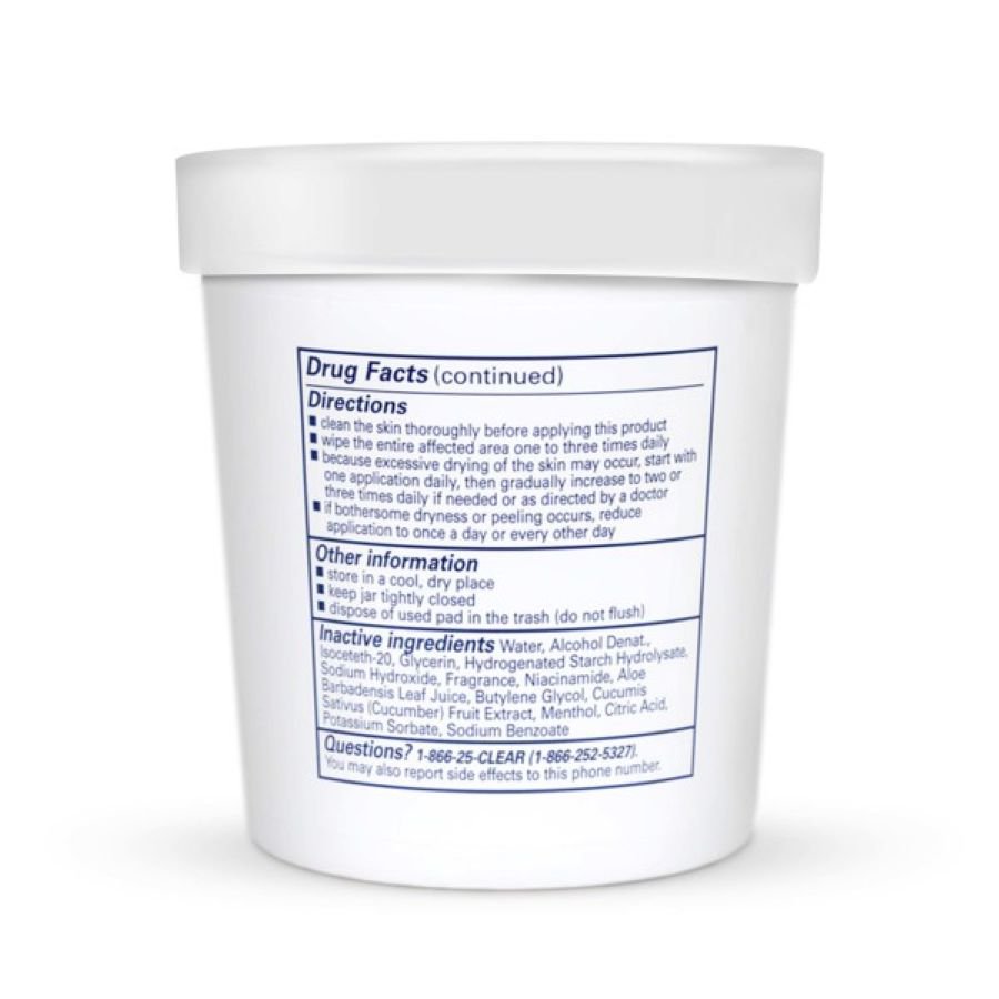 Clearasil Stubborn Acne Control 5-in-1 Salicylic Acid Daily Facial Cleansing Pads