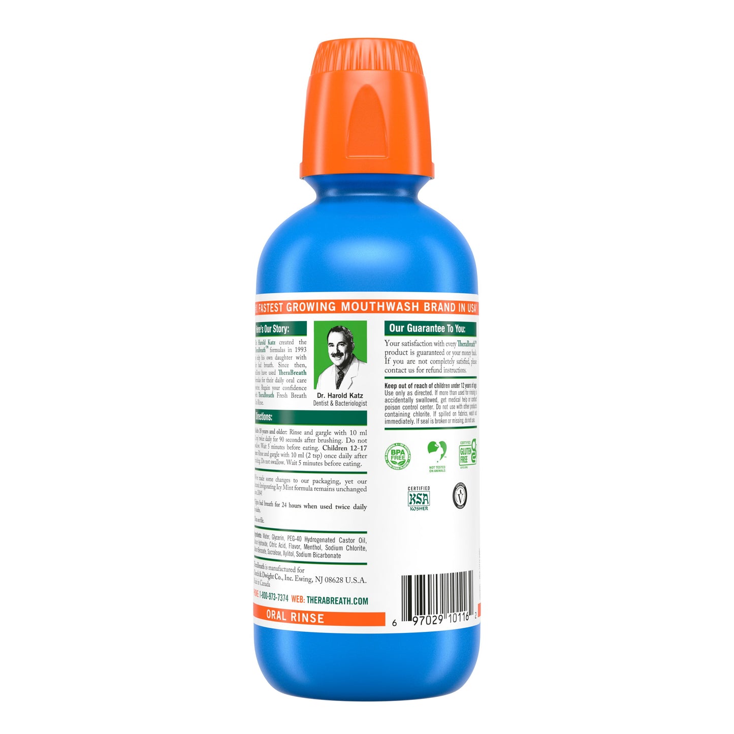 TheraBreath Fresh Breath Oral Rinse - Icy Mint