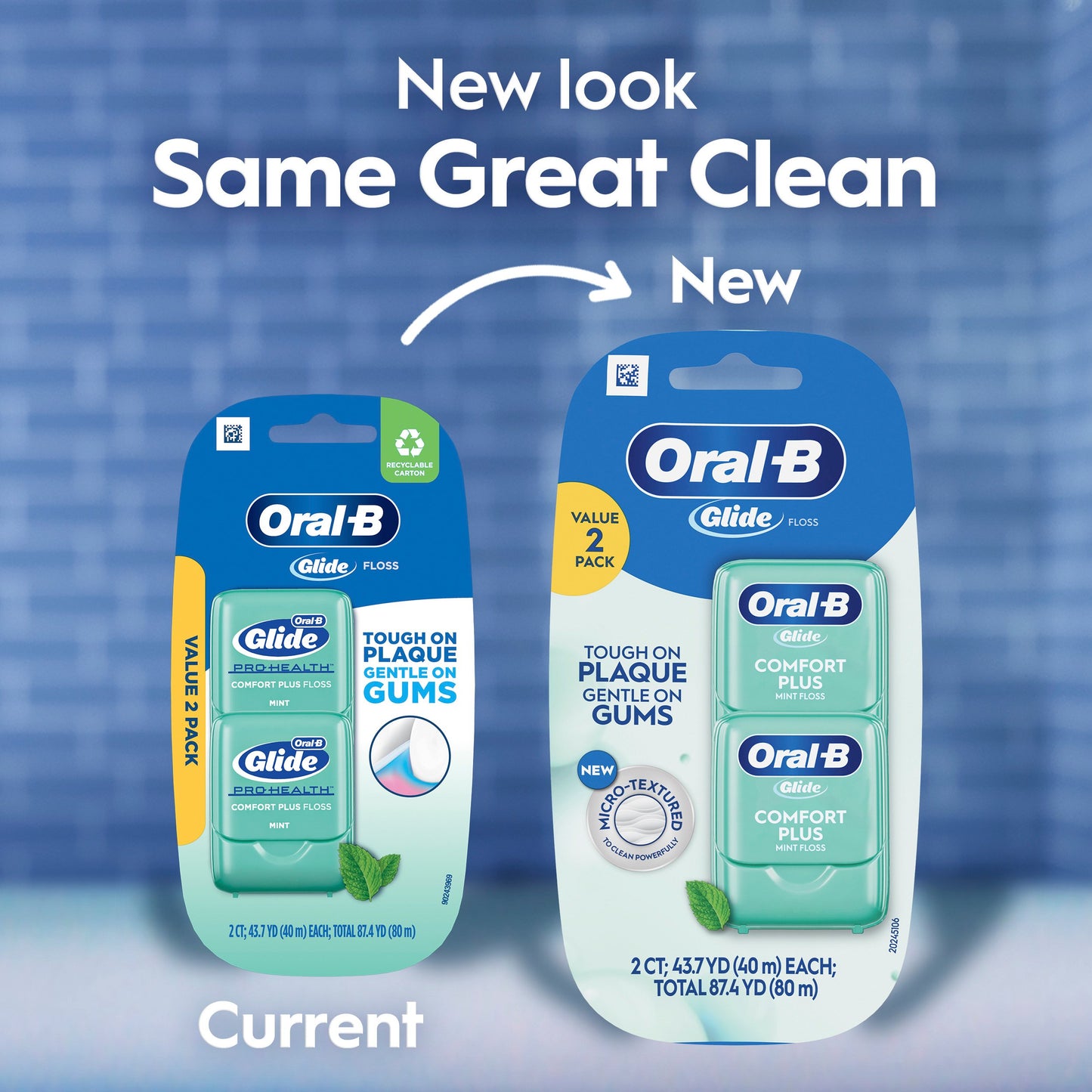 Oral-B Glide Pro-Health Comfort Plus Dental Floss - Mint