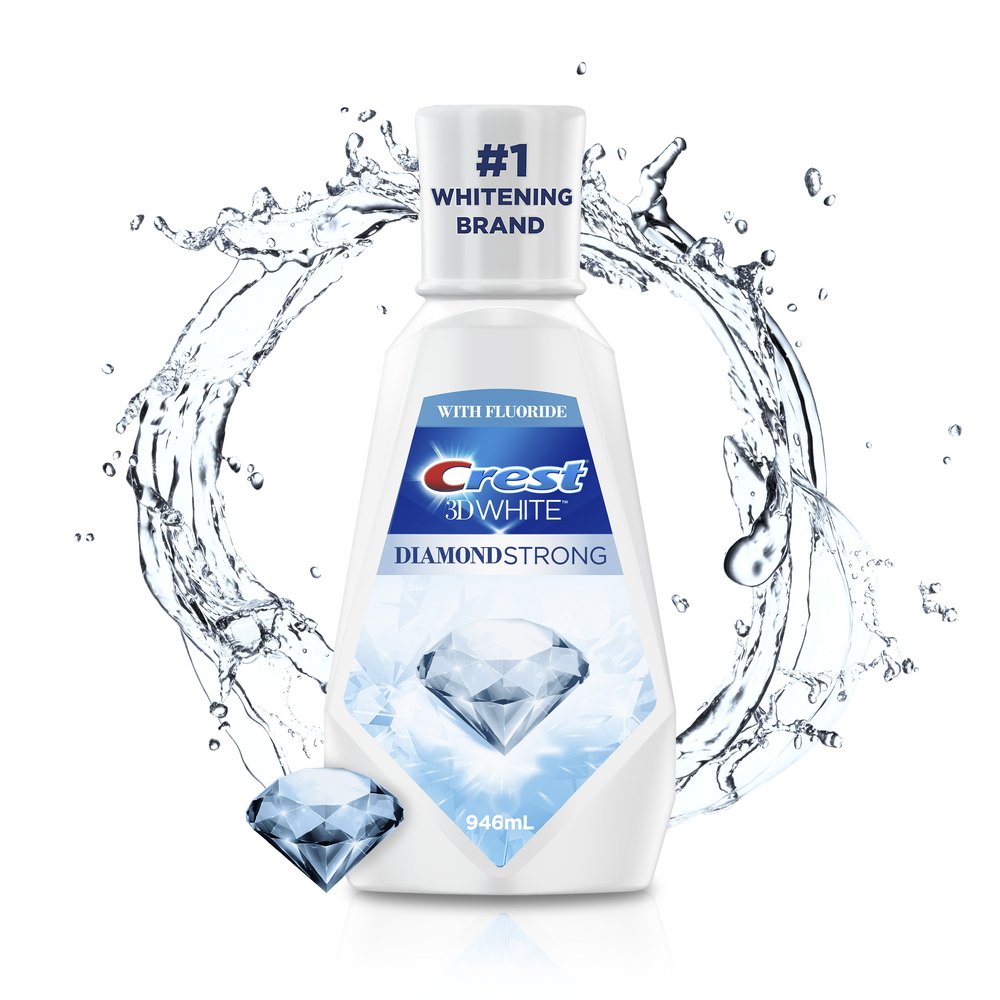 Crest 3D White Diamond Strong Mouthwash - WinterMint