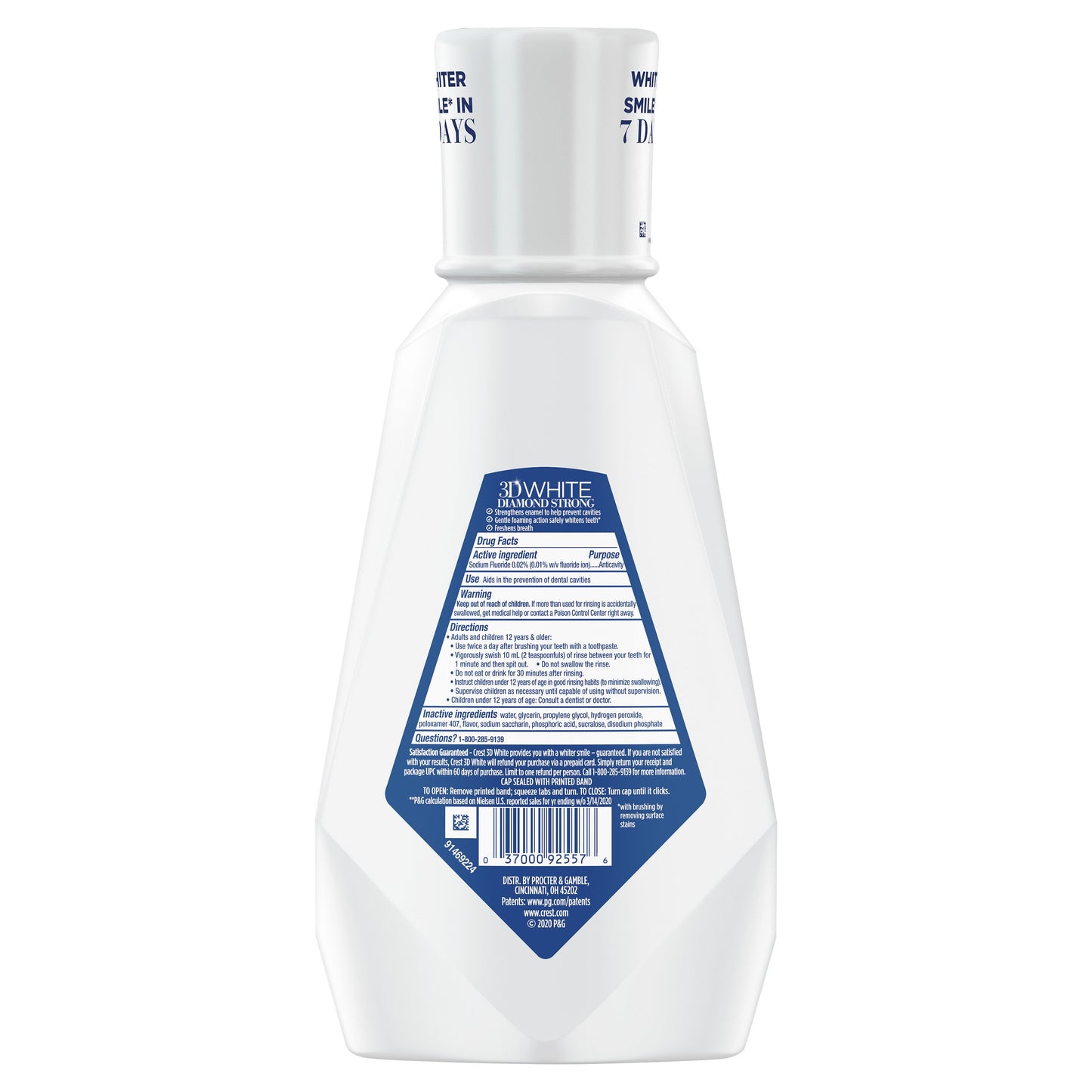 Crest 3D White Diamond Strong Mouthwash - WinterMint
