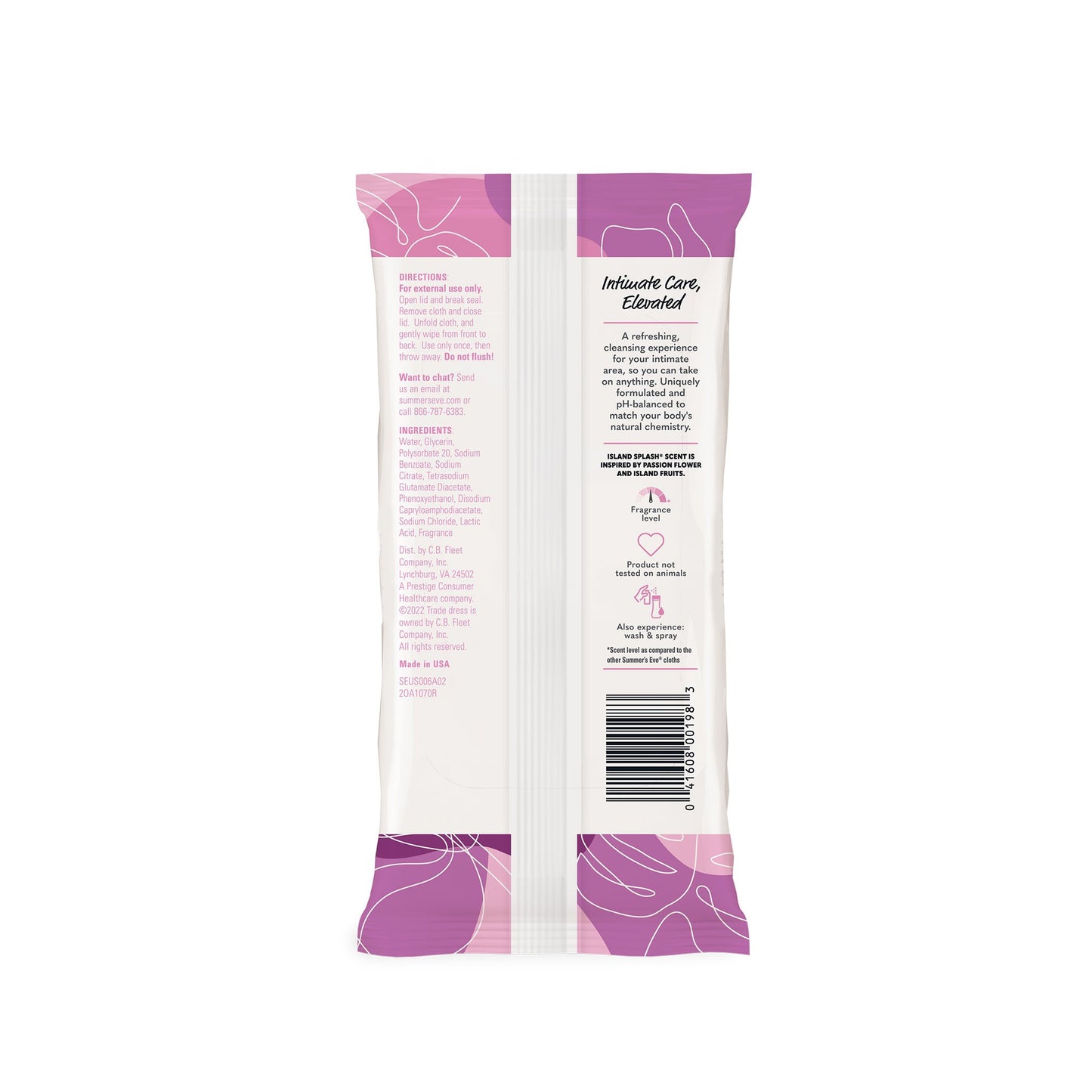 Summer's Eve Feminine Wipes - Island Splash