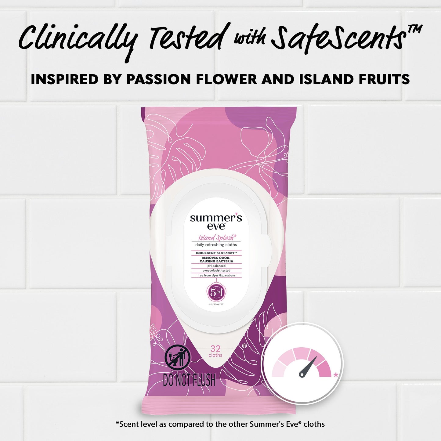 Summer's Eve Feminine Wipes - Island Splash
