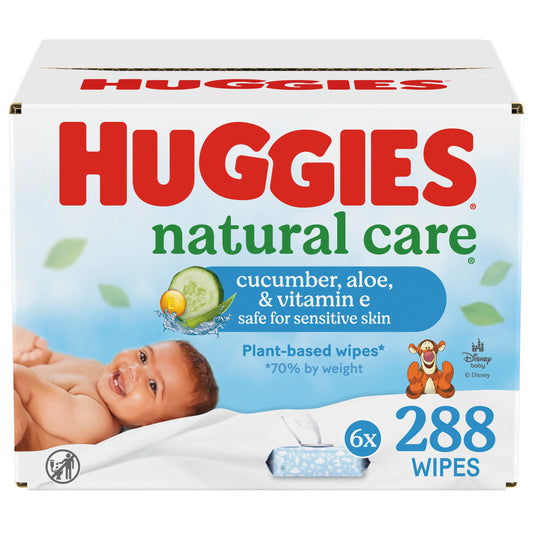 Huggies Baby Wipes - Cucumber, Aloe and Vitamin E Scented, 6 pk
