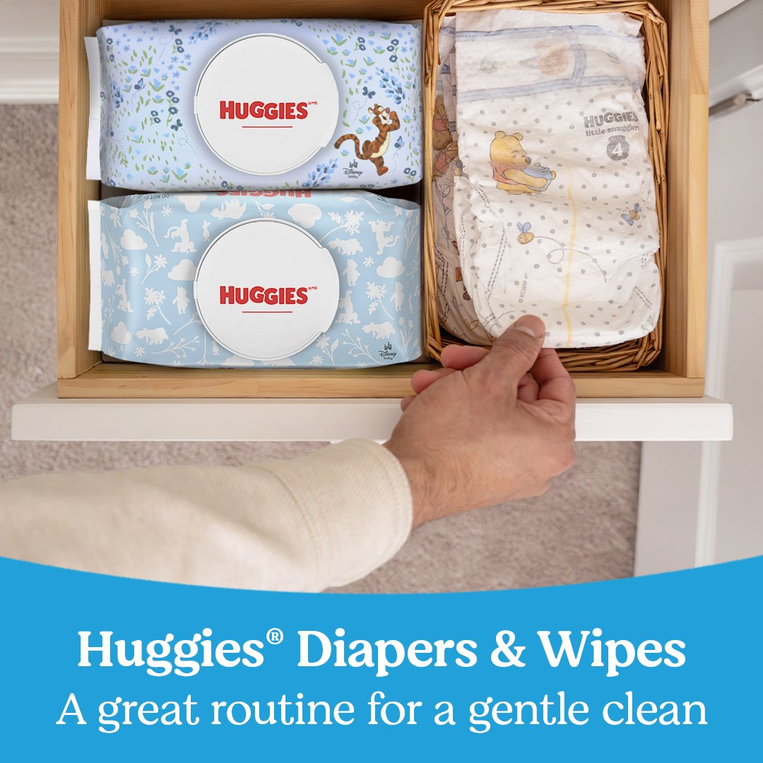 Huggies Baby Wipes - Cucumber, Aloe and Vitamin E Scented, 6 pk