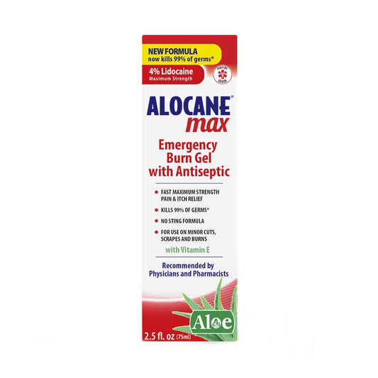 Alocane Max Emergency Burn Gel with Antiseptic - Maximum Strength