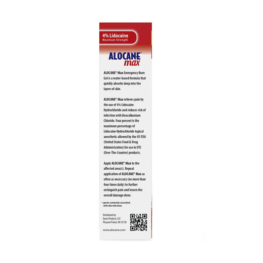 Alocane Max Emergency Burn Gel with Antiseptic - Maximum Strength