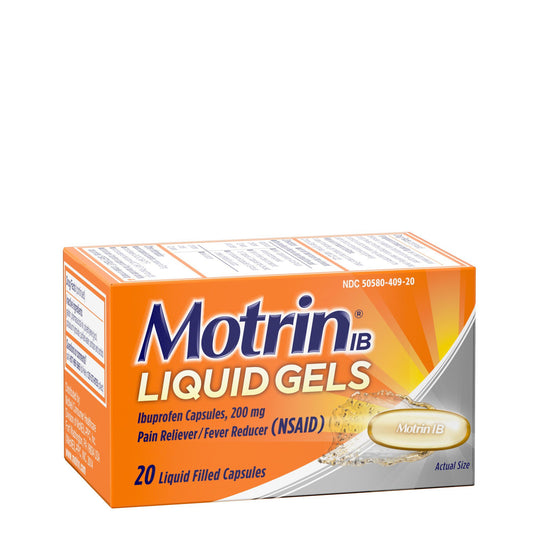 Motrin Ibuprofen 200mg Pain & Fever Relief Liquid Gels