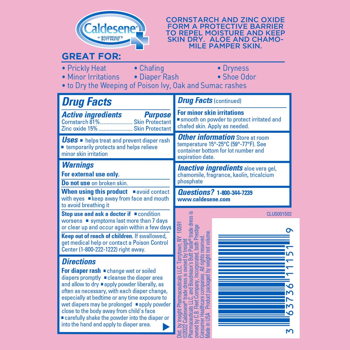 caldesene Protecting Powder - Fresh Scent
