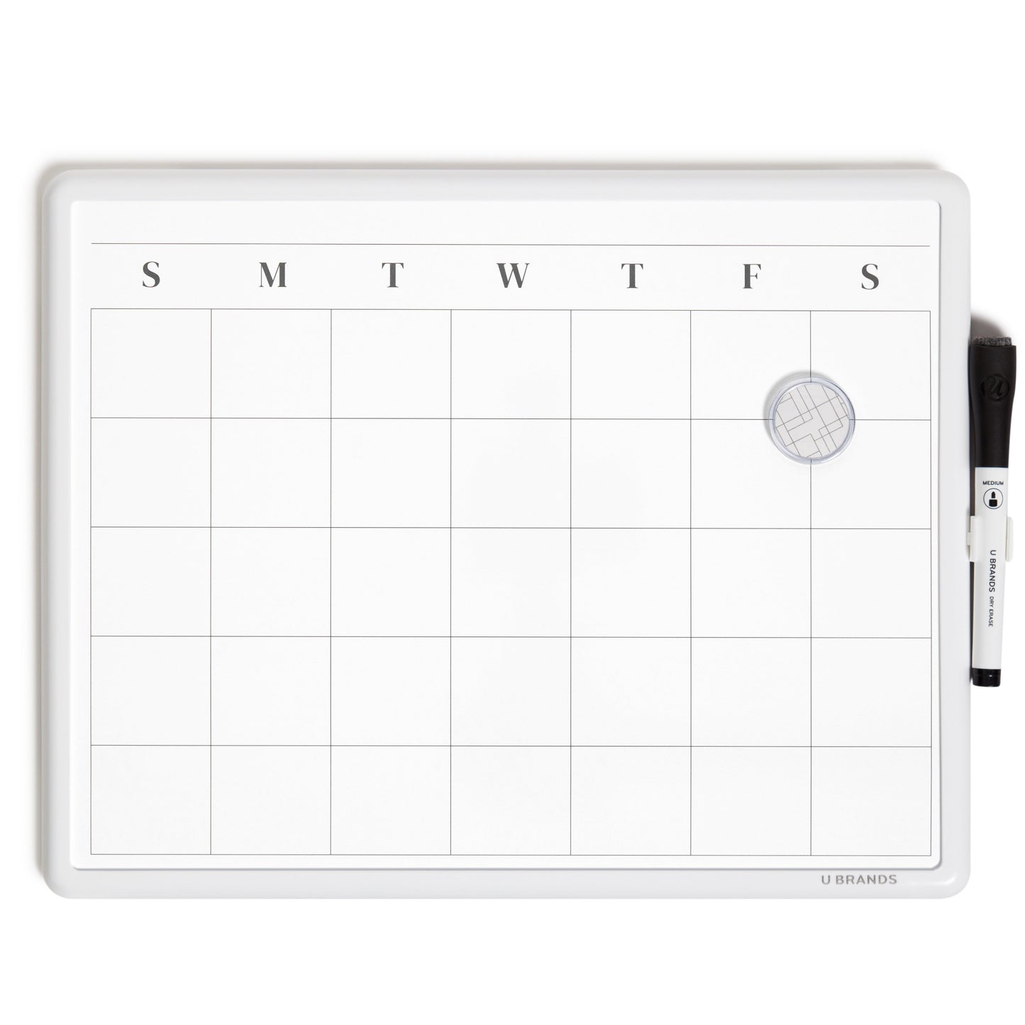 U Brands Contempo Magnetic Dry Erase Calendar Board