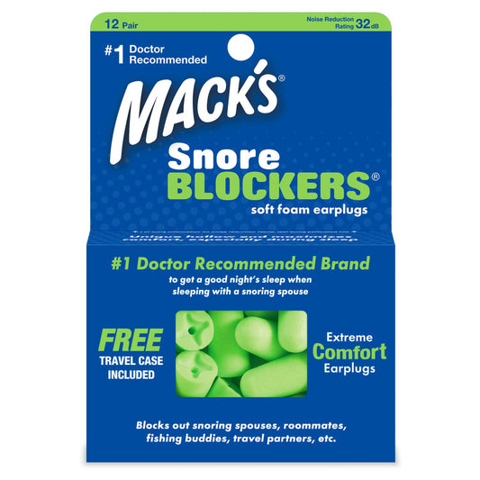 Mack's Snore Blockers Soft Foam Earplugs