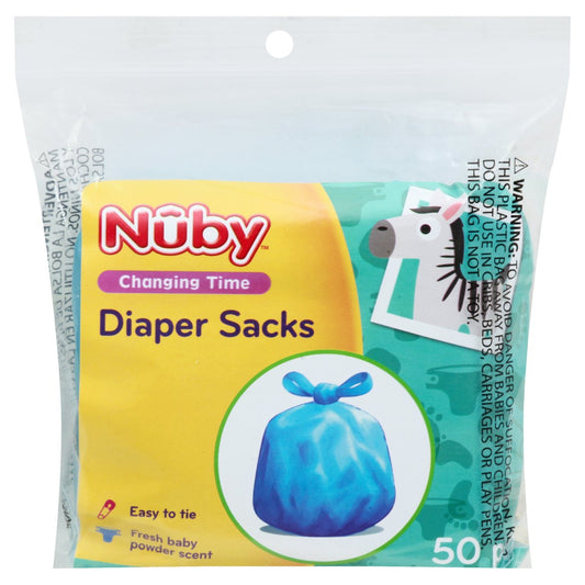 Nuby Diaper Sacks Disposal Bags - Fresh Baby Powder Scent