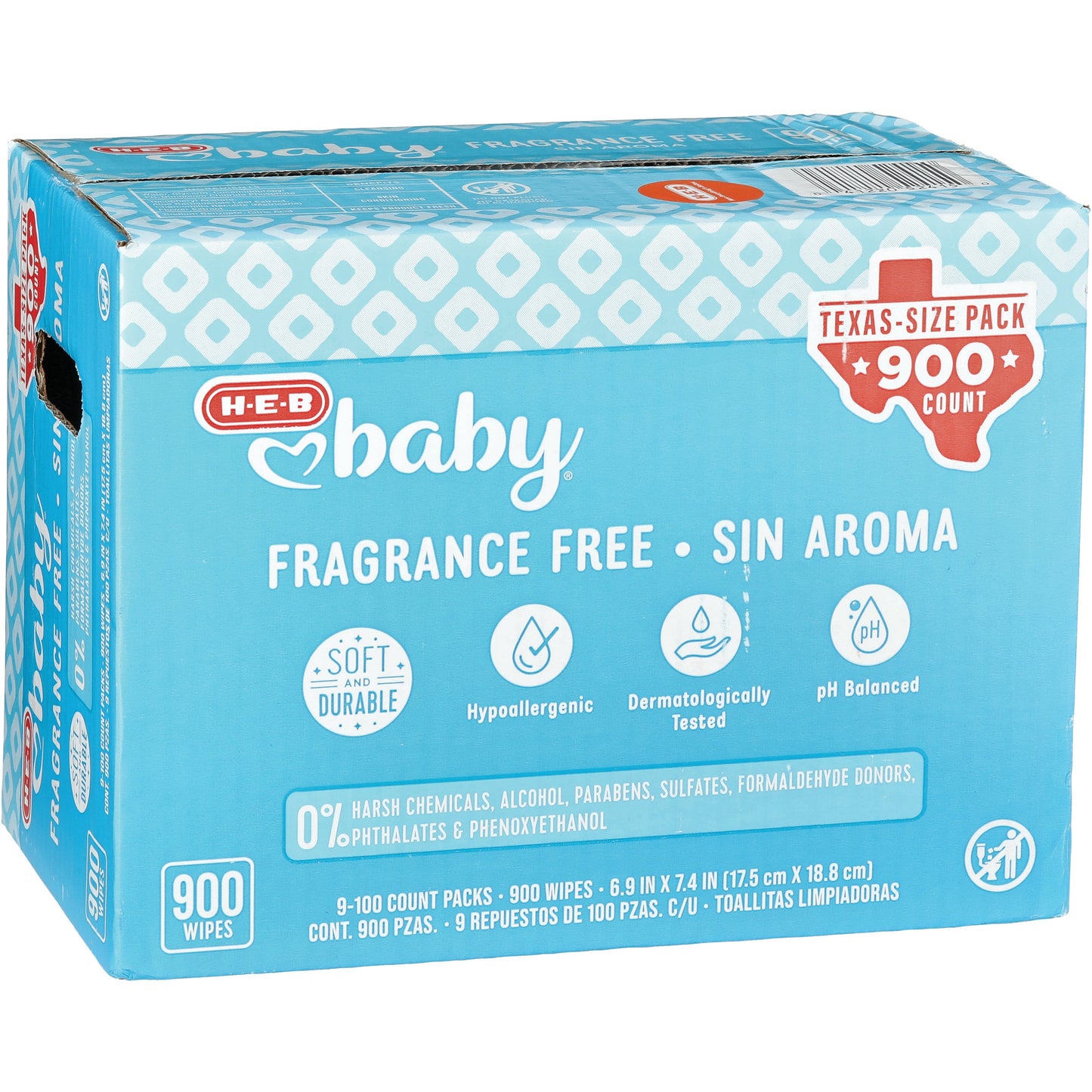 H-E-B Baby Fragrance Free Wipes - Texas-Size Pack