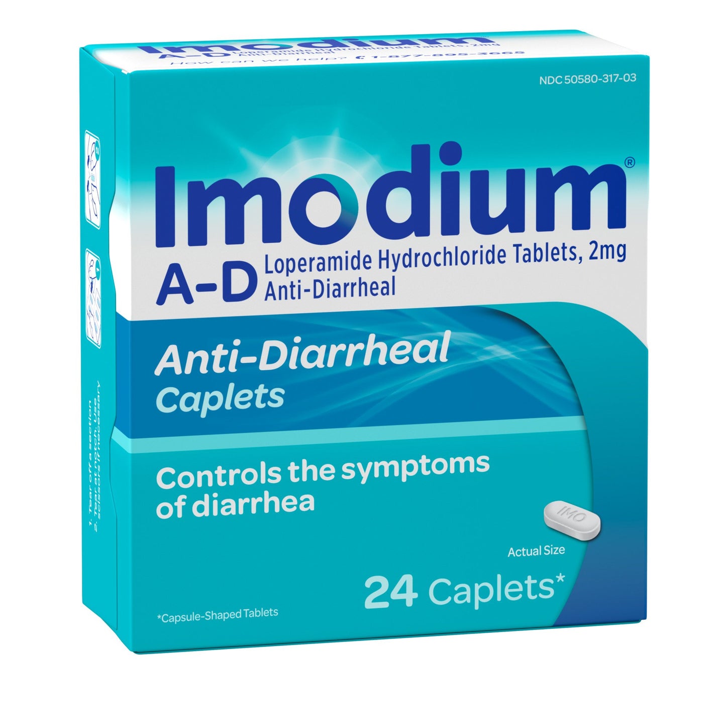 Imodium A-D Anti-Diarrhea Relief Caplets with Loperamide HCl