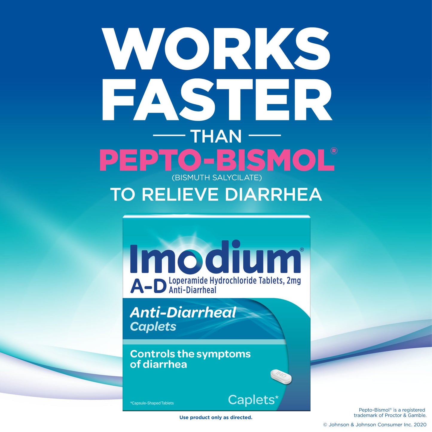 Imodium A-D Anti-Diarrhea Relief Caplets with Loperamide HCl