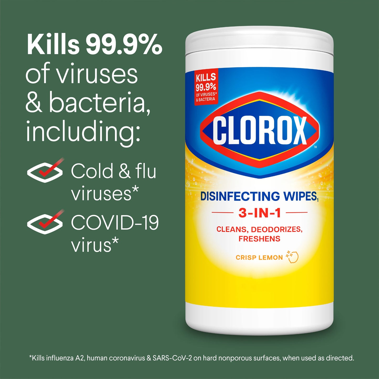 Clorox Disinfecting Value Pack Bleach Free Cleaning Wipes, 75 ct