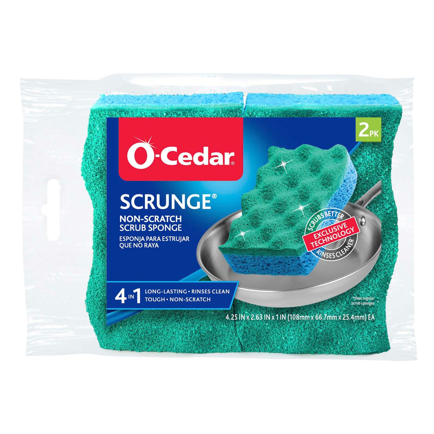 O-Cedar Scrunge Non-Scratch Scrub Sponge