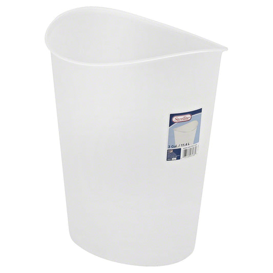 Sterilite Oval Wastebasket Clear