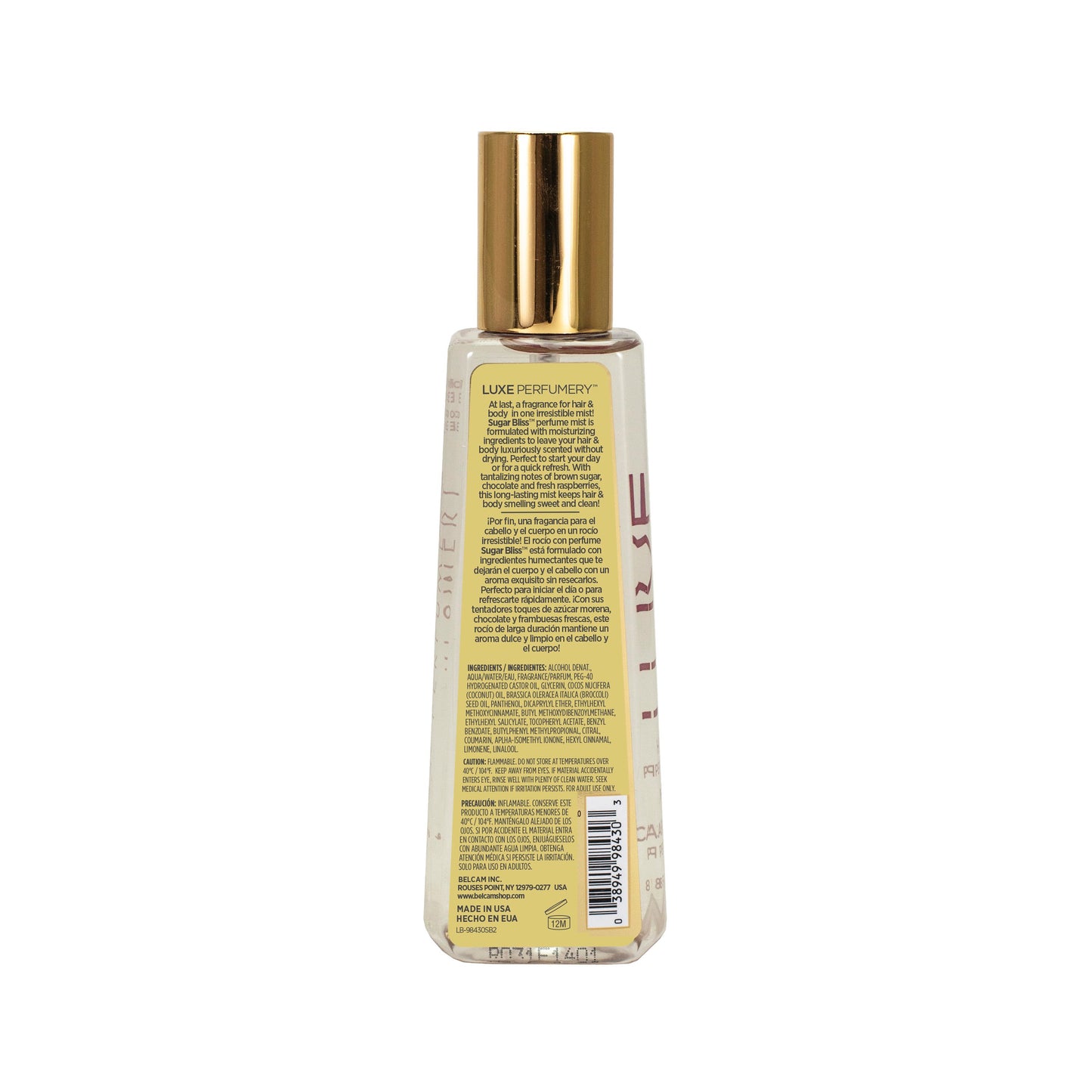 Luxe Perfume Hair & Body Perfume Mist - Sugar Bliss