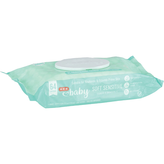 H-E-B Baby Wipes - Soft Sensitive