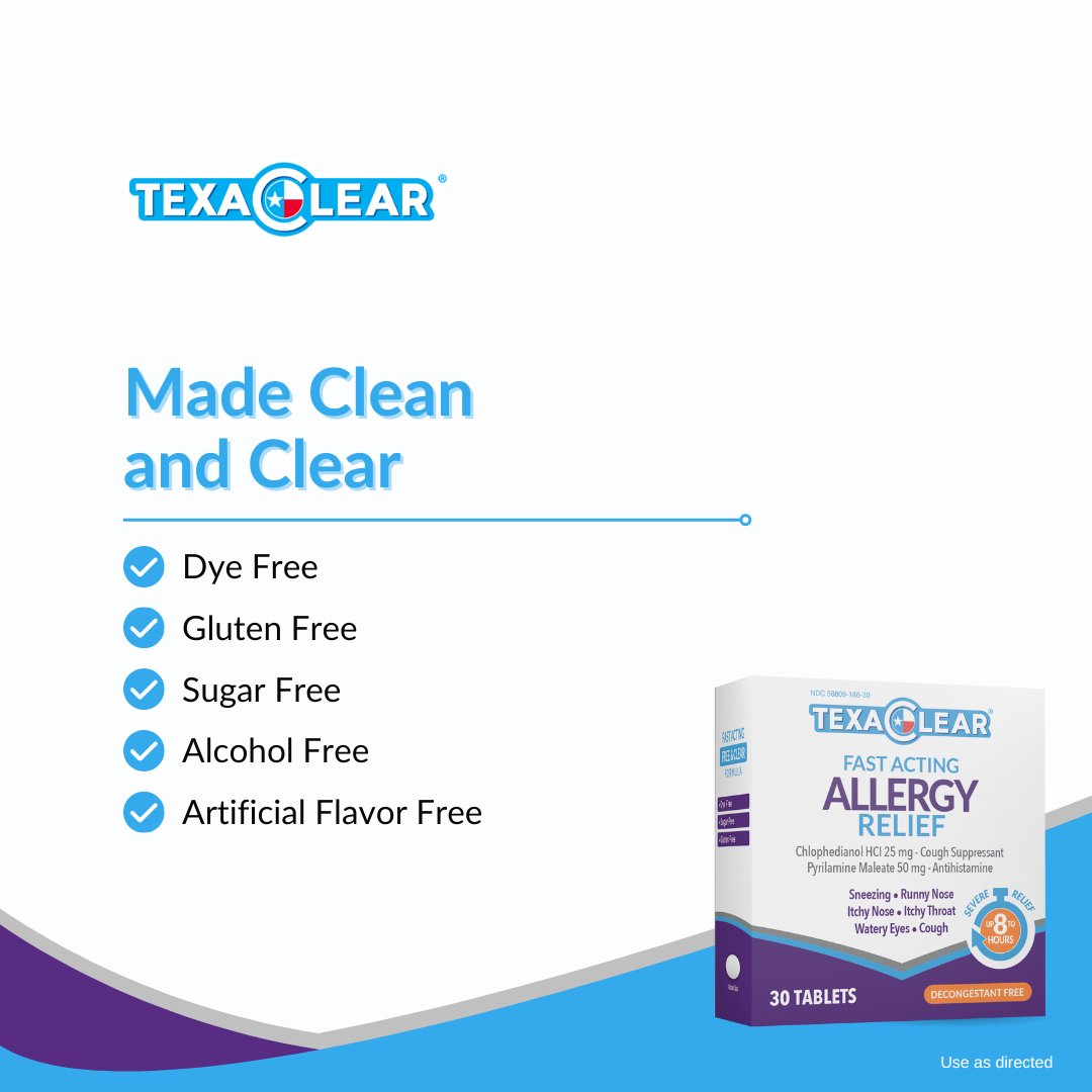 TexaClear Allergy Relief Tablets