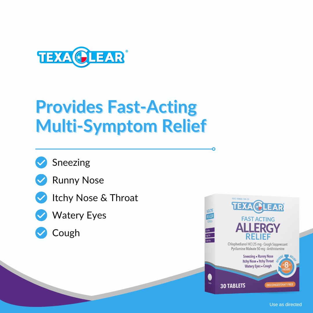 TexaClear Allergy Relief Tablets