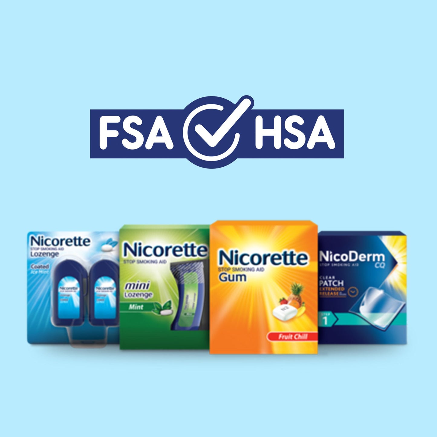 Nicorette Mini Nicotine Lozenges, 4 mg, Mint