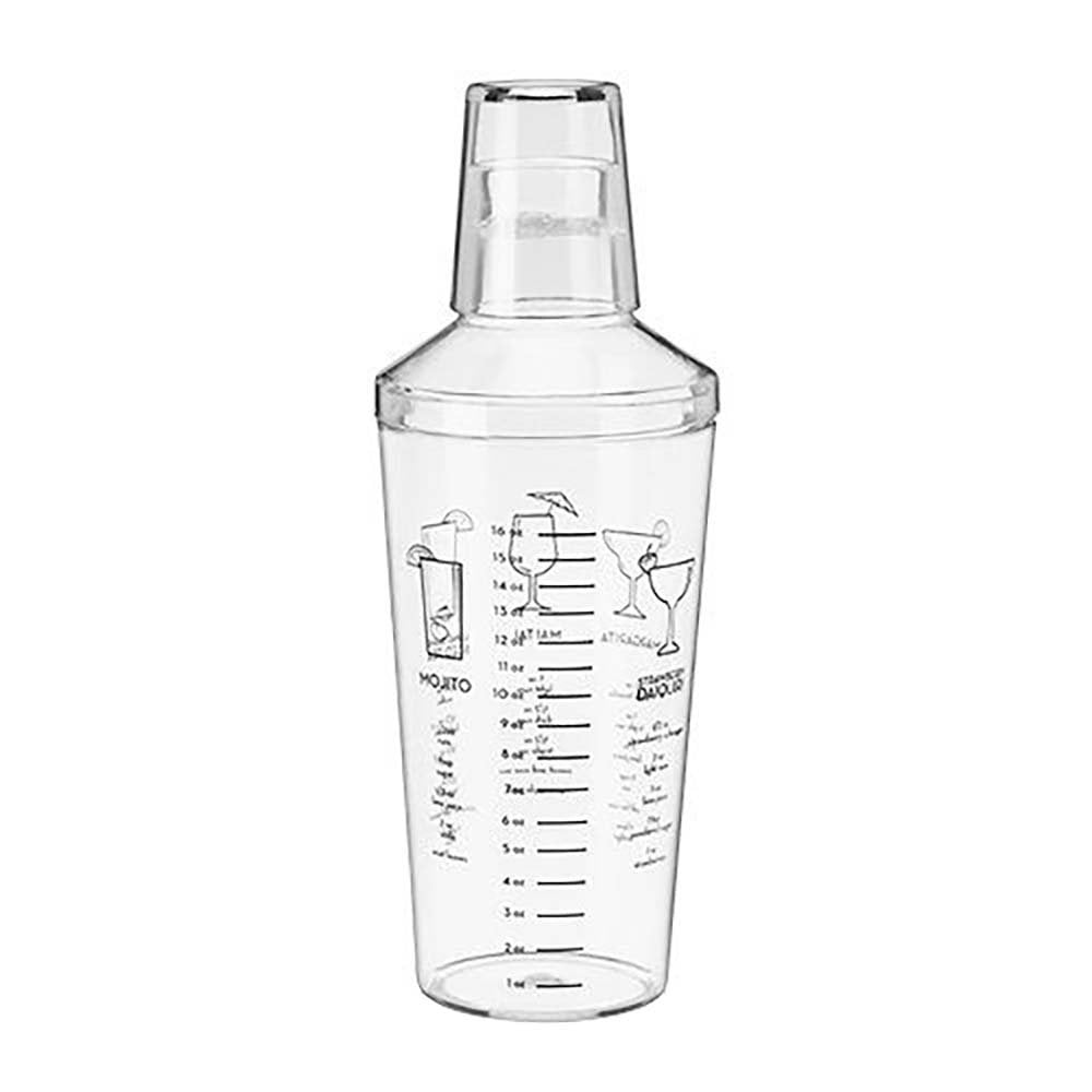 True Maraca Plastic Recipe Cocktail Shaker