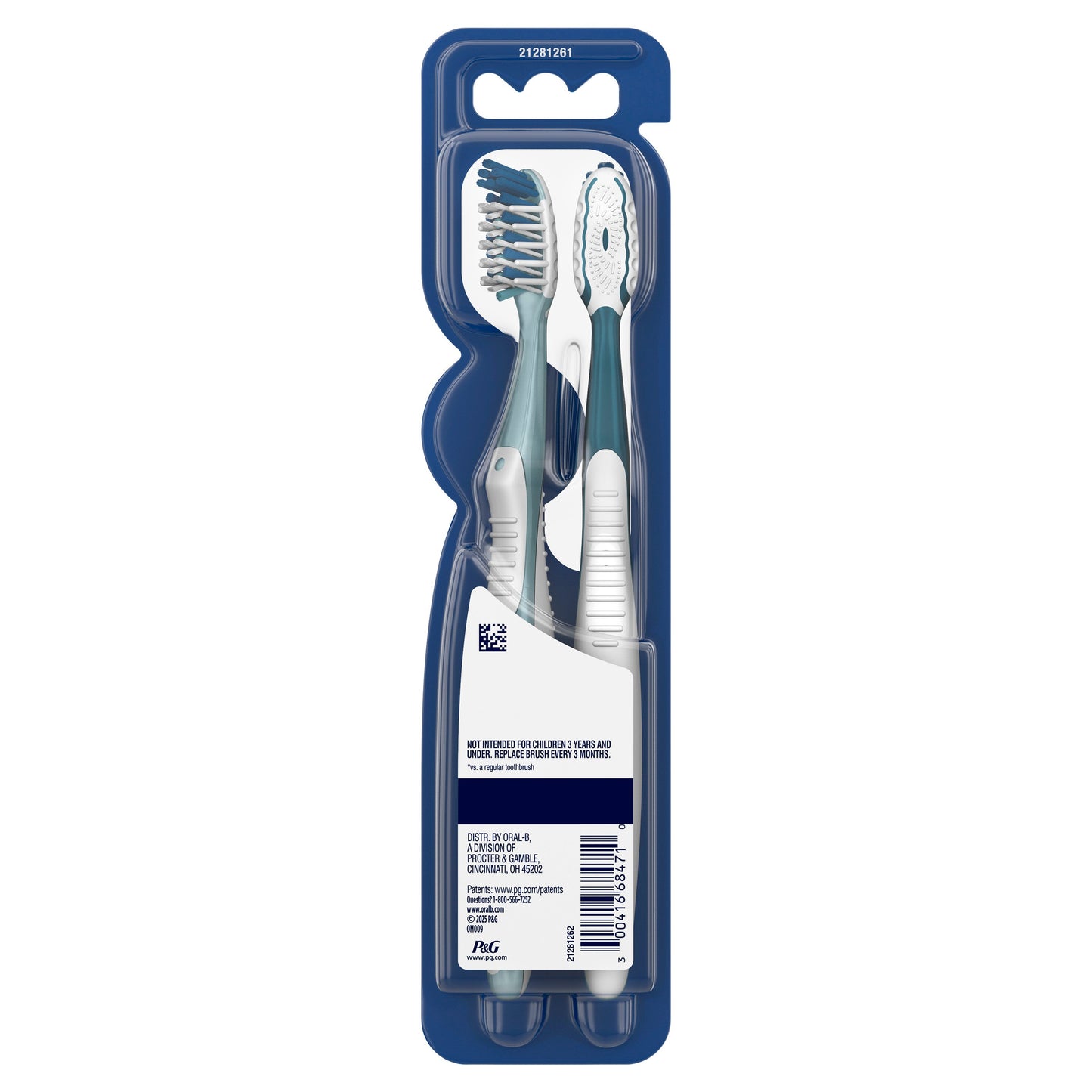 Oral-B CrossAction All In One Toothbrushes - Deep Plaque Removal, Medium