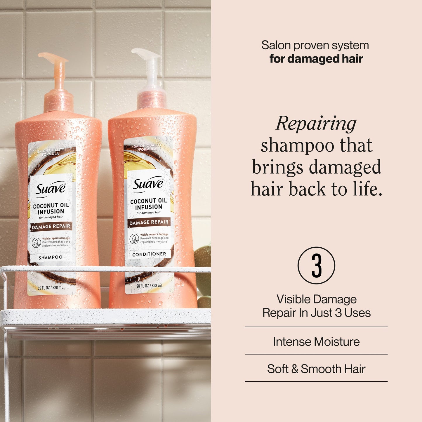 Suave Coconut Oil Infusion Damage Repair Shampoo