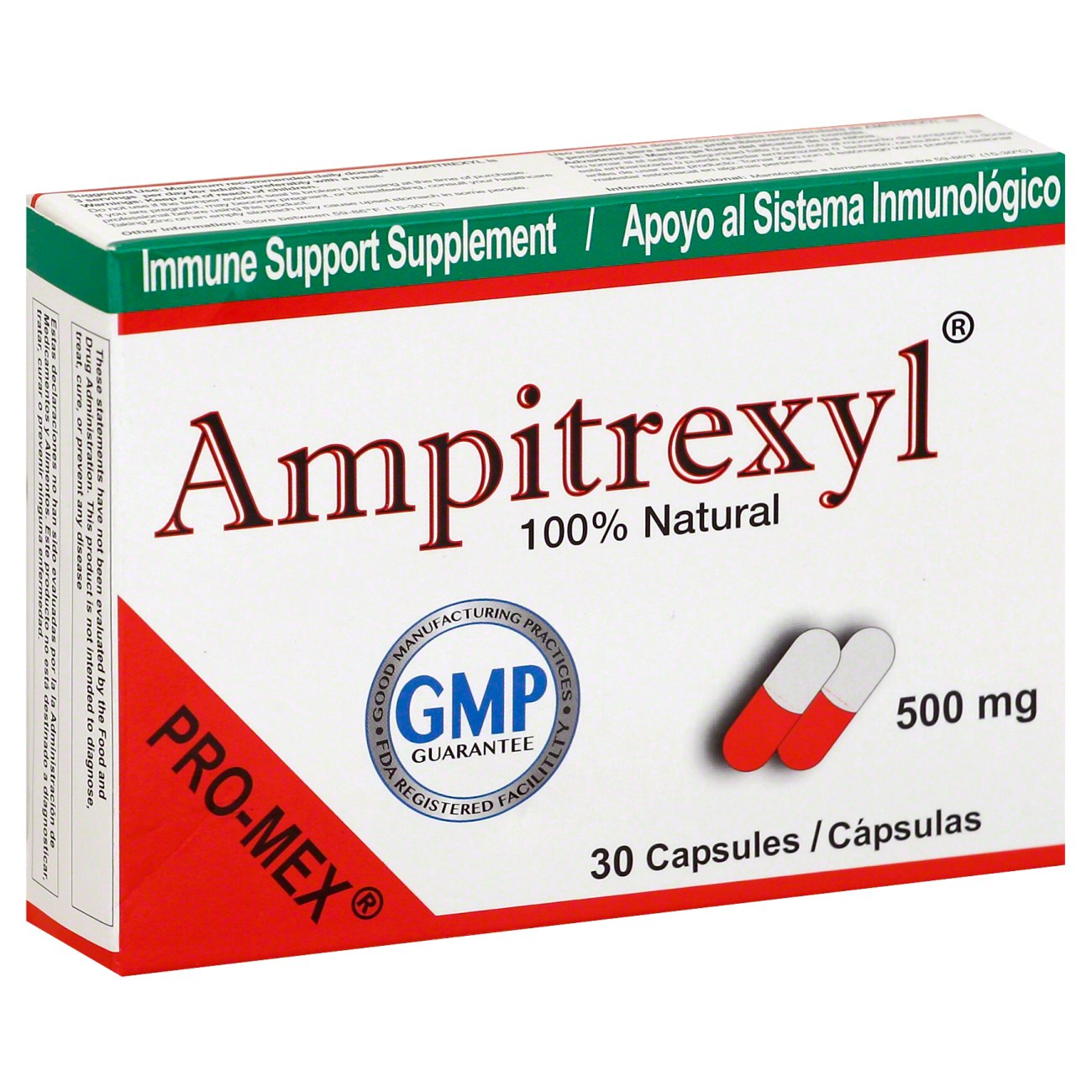 Ampitrexyl 100% Natural Immune Support 500mg