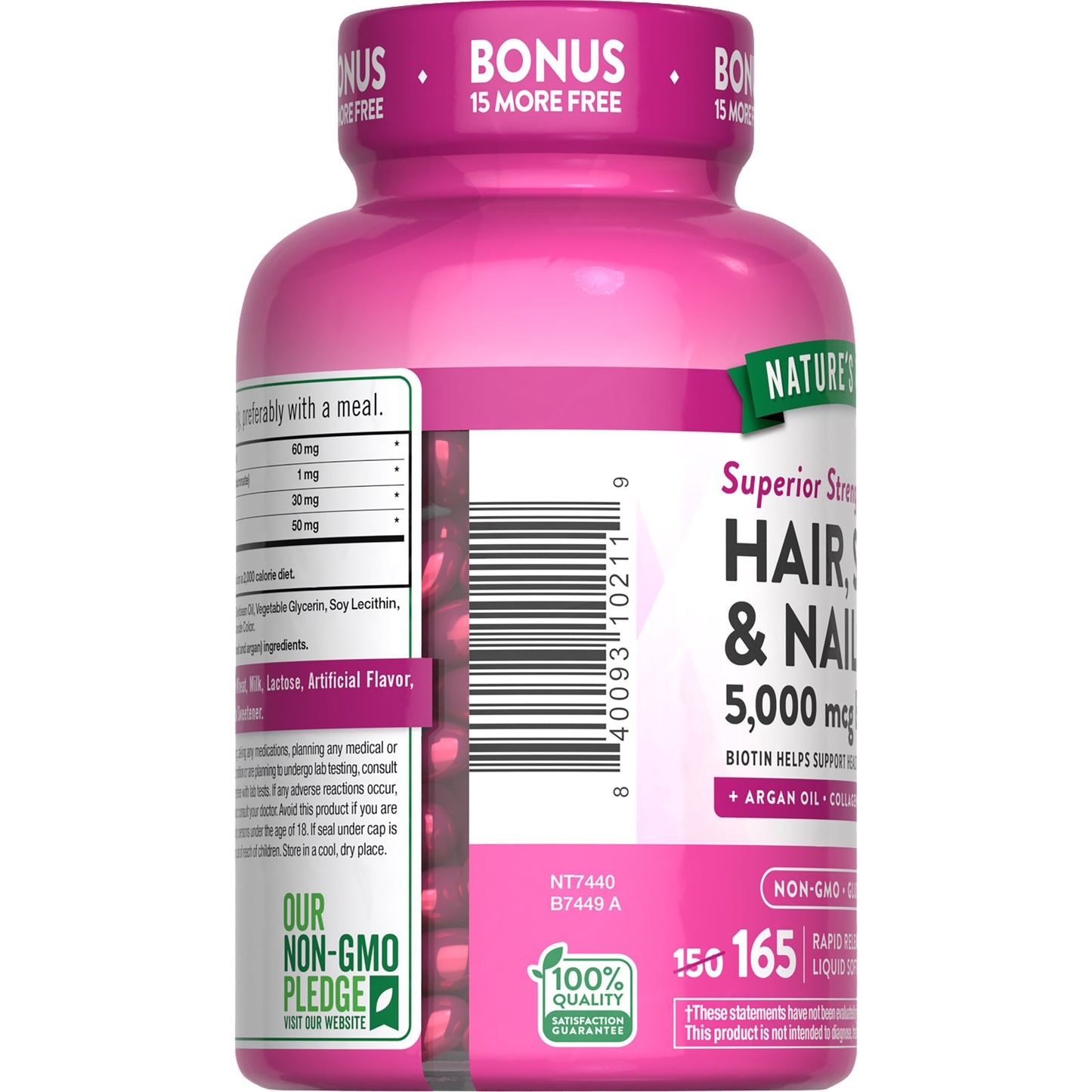 Nature's Truth Hair, Skin & Nails with 5,000 mcg Biotin