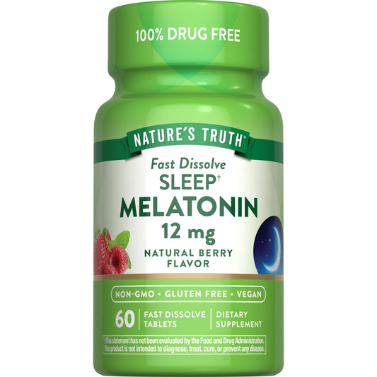 Nature's Truth Melatonin 12 mg, Berry Flavor
