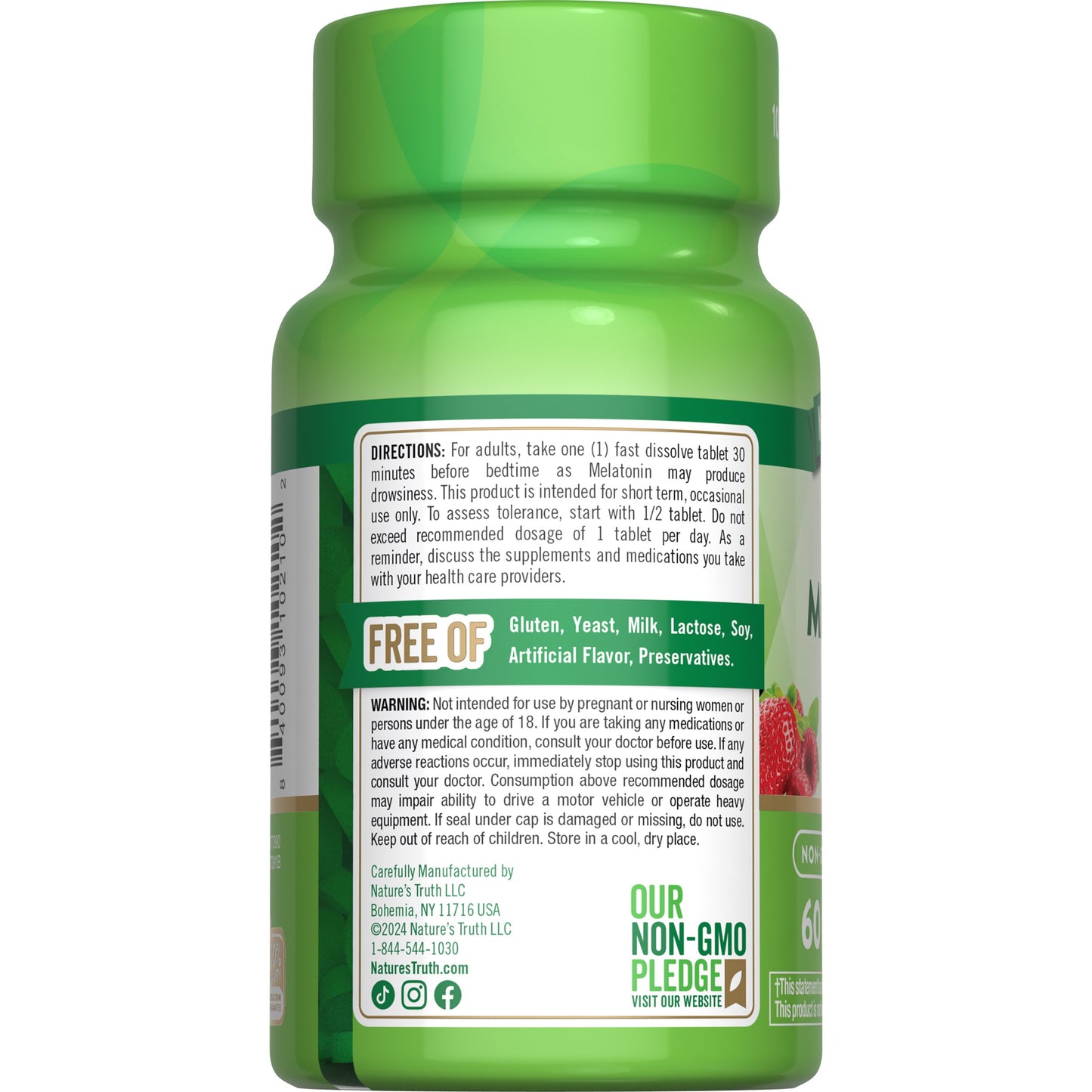 Nature's Truth Melatonin 12 mg, Berry Flavor