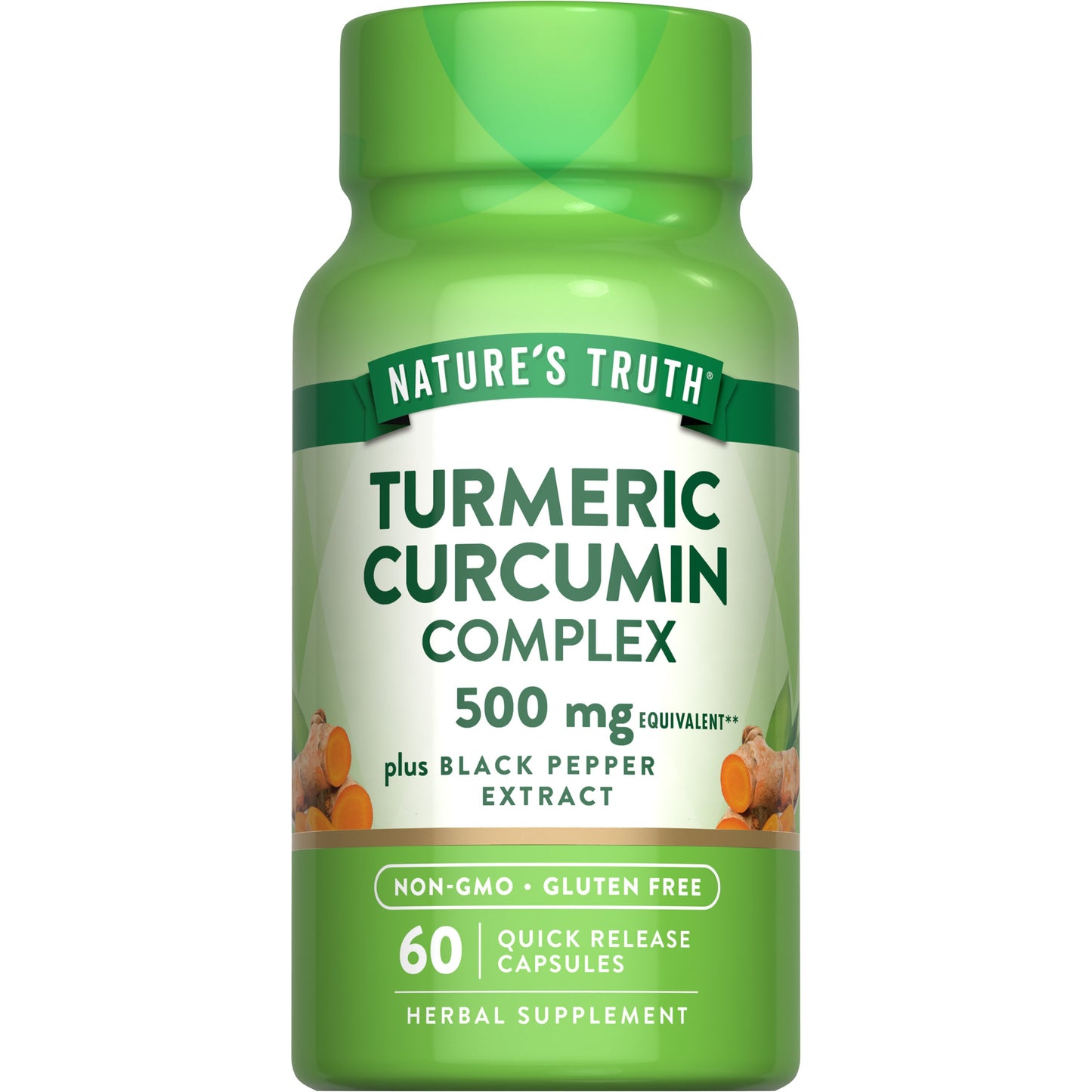 Nature's Truth Turmeric Curcumin Complex 500mg Quick-Release Capsules