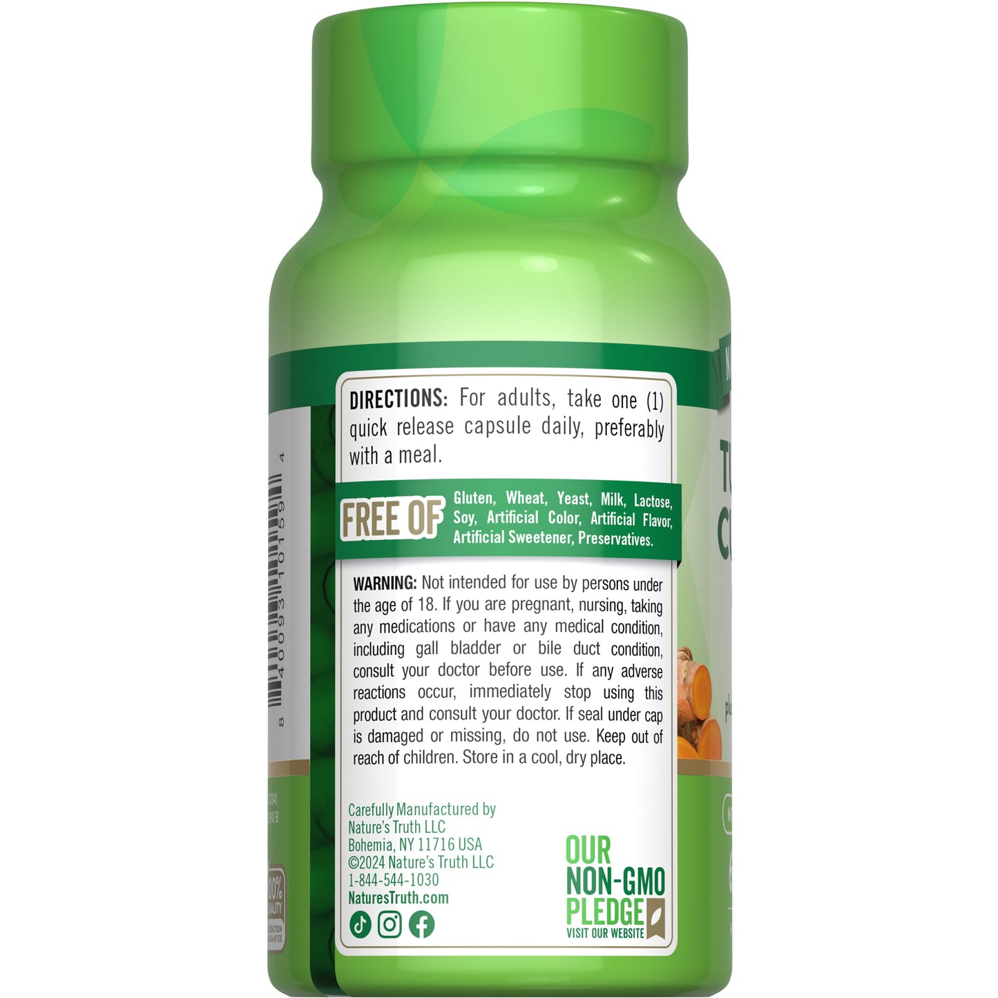 Nature's Truth Turmeric Curcumin Complex 500mg Quick-Release Capsules