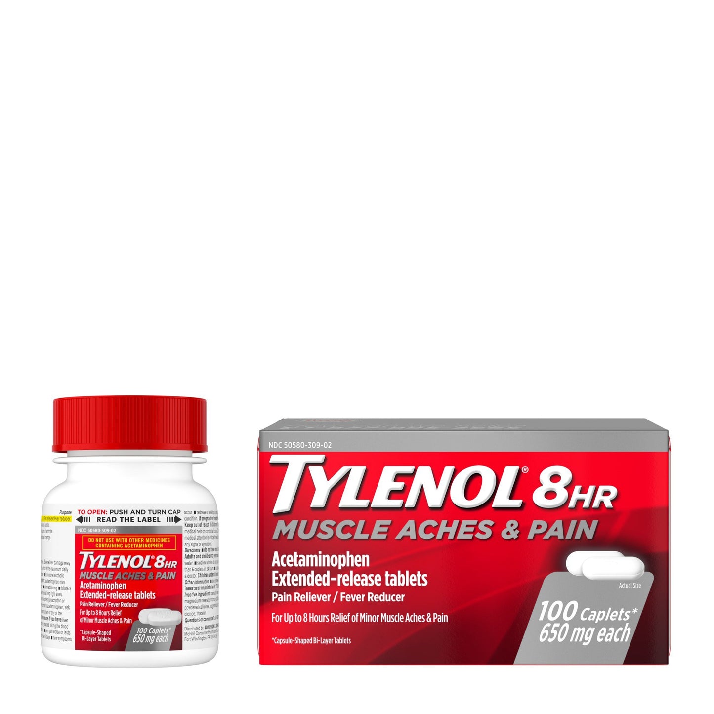 Tylenol 8-hr Muscle Aches & Pain Tablets, Acetaminophen