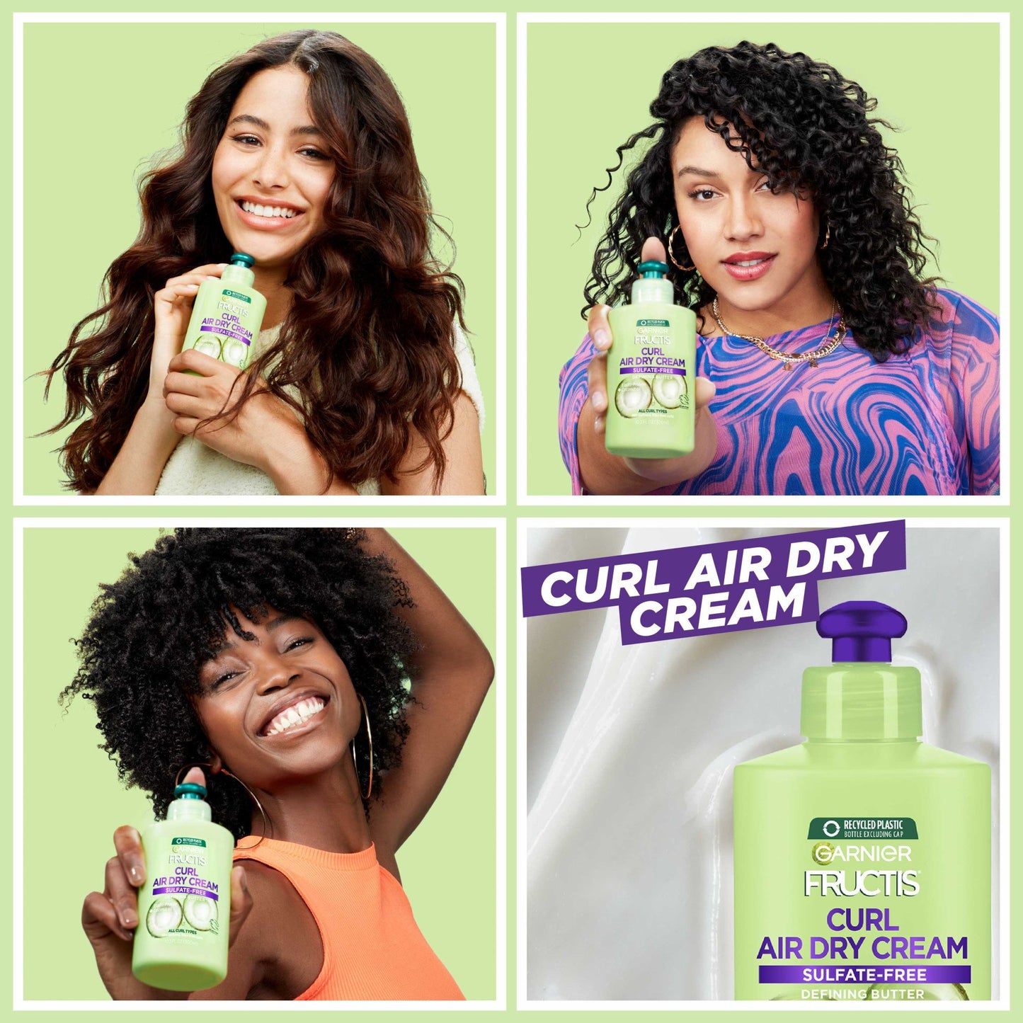 Garnier Fructis Curl Nourish Sulfate-Free Air Dry Butter Cream Leave-In Cream